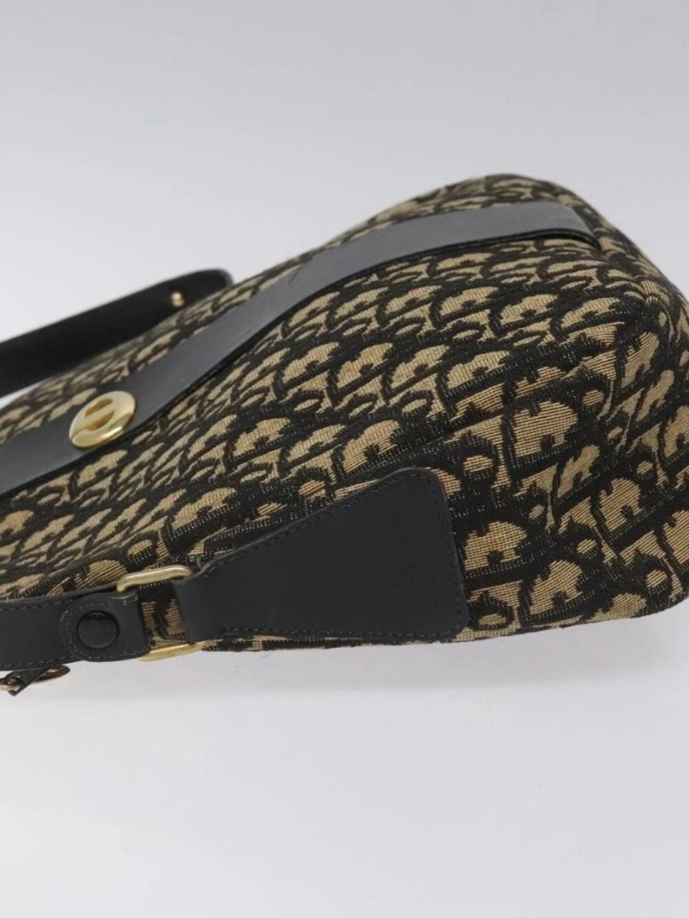 Christian Dior Trotter Canvas Shoulder Bag Black - Picture 7 of 16